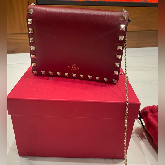 Valentino Rockstud Crossbody Bag - Red - With box and Pouch - Picture 7 of 16